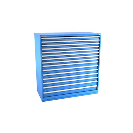 Champion Tool Storage Modular Drawer Cabinet, 15 Drawer, Blue, Steel, 56-1/2 in W x 28-1/2 in D x 59-1/2 in H D27001501ILCFTB-BB